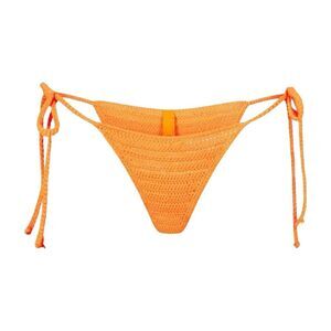 SKIMS Crochet Swim Bikini Bottom - Size Medium - Orange